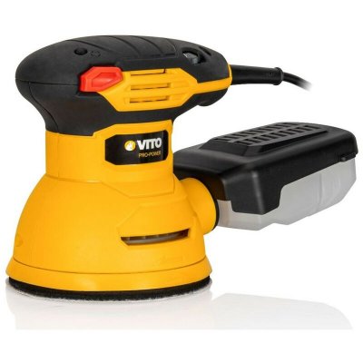 VITO PRO POWER Ponceuse Excentrique Orbitale 125mm 230V-300W VitoPropower Bois M&eacute;tal PVC R&eacute;cup&eacute;rateur Poussi&egrave;res