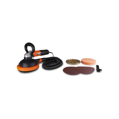 FEIDER Ponceuse multifonction 1100W 180mm - 2 Abrasifs - Disque de polissage + Disque diamant