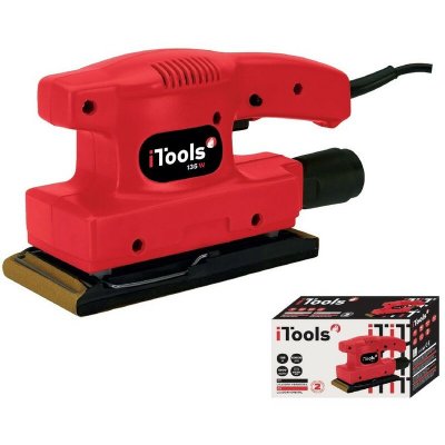 ITOOLS Ponceuse vibrante  135W - 10000 tr/mn - 8000 o.p.m