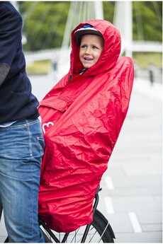 HAMAX Poncho pluie  Si&egrave;ge enfant Rouge