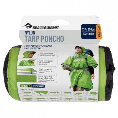 SEA TO SUMMIT Poncho  nylon waterproof tarp poncho vert