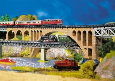 FALLER Pont Avec Poutres En Briques  282924 Z 220 X 25 X 88 Mm-