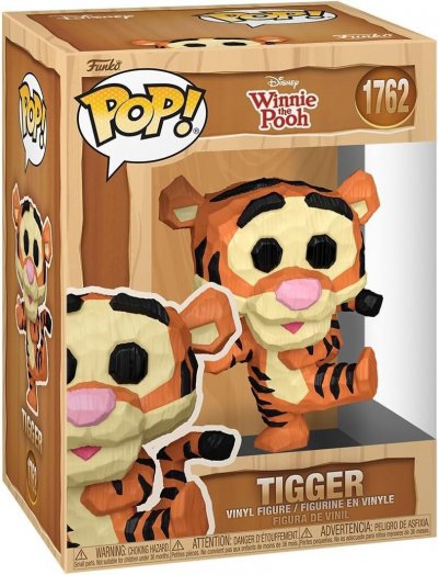 FUNKO POP Disney : Winnie l'ourson - Tigrou (effet bois sculpt&eacute;)