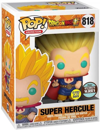FUNKO POP  Dragon Ball Super 818 Saiyan Hercule Glow in The Dark