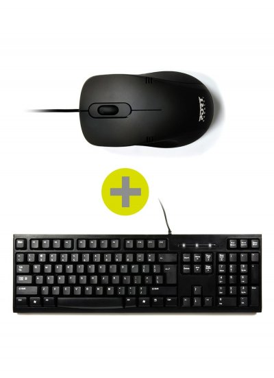 PORT DESIGNS  900900 clavier USB AZERTY Fran&ccedil;ais Noir