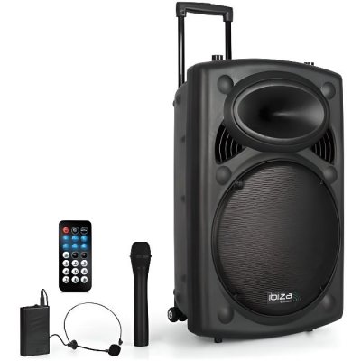  PORT15UHF-BT - Syst&egrave;me portable autonome USB / Vox / Bluetooth - 2 micros UHF
