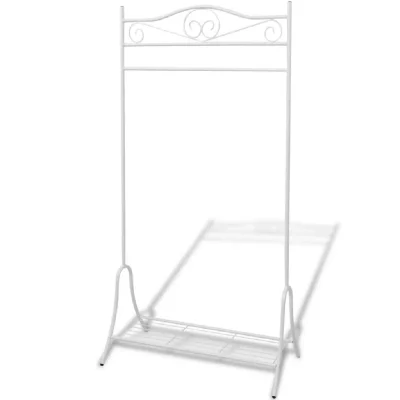 Portant &agrave; v&ecirc;tements Blanc Acier Vidaxl Blanc