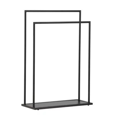 Portant &Agrave; V&ecirc;tements Double ""alva"" 100cm Noir
