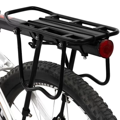 AVIZAR Porte-bagages Arri&egrave;re pour V&eacute;lo en Aluminium Charge Maximale 50kg  Noir