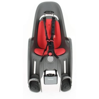 HAMAX Porte-bebe -  - ZENITH RELAX - Fixation cadre - Gris/rouge
