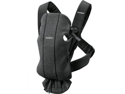 BABYBJORN Porte b&eacute;b&eacute; Mini Jersey 3D gris charbon BabyBj&ouml;rn
