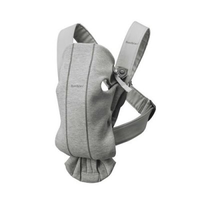 BABYBJORN Porte b&eacute;b&eacute; Mini Jersey 3D gris clair BabyBj&ouml;rn