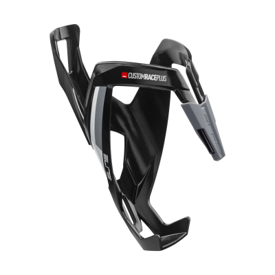ELITE Porte bidon  custom race plus noir blanc brillant