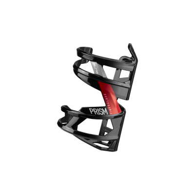 ELITE Porte-bidon  Prism, entr&eacute;e lat&eacute;rale gauche noir rouge brillant