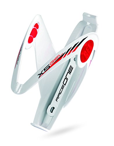 SACCON Porte bidon race one x5 blanc/rouge insert gel