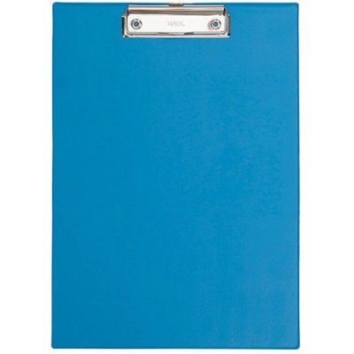 MAUL Porte-bloc simple  - A4 - en PVC - avec pince m&eacute;tal- Coloris bleu