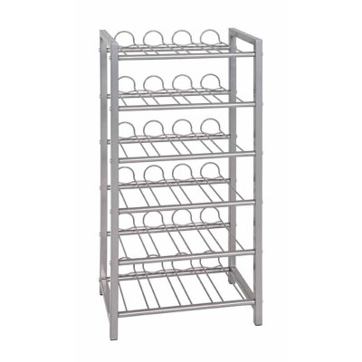 Porte Bouteilles 6 Niveaux Akena 72cm Argent