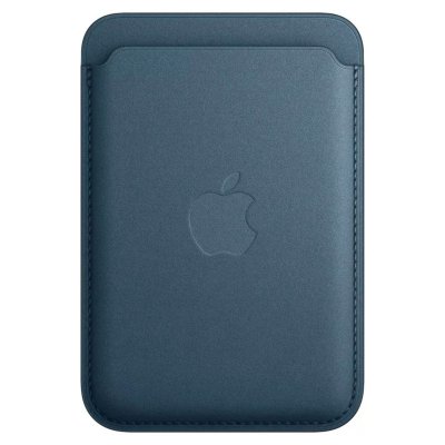 APPLE Porte-cartes en tissage fin pour iPhone avec MagSafe Bleu Pacifique
