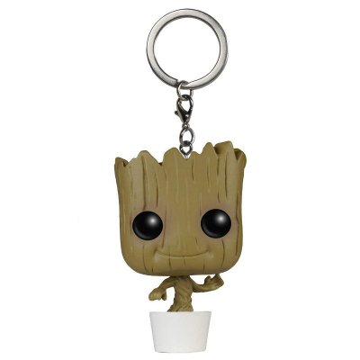 FUNKO Porte cl&eacute; guardians of the galaxy - dancing groot pocket pop 4cm