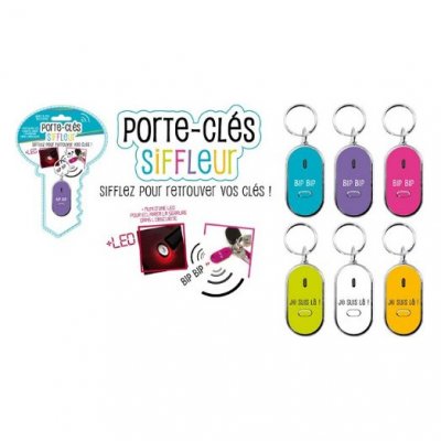 GENERIQUE Porte cl&eacute; "Sifflez, c'est trouv&eacute; !" - Ne perdez plus jamais vos cl&eacute;s