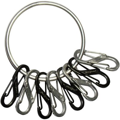 NITE IZE Porte-cl&eacute;s avec mousqueton  NI-BRG-M1-R3 noir, argent 1 pc(s)