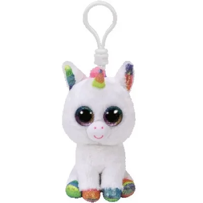 TY Porte-cl&eacute;s en peluche  Beanie Boo's Clip Pixy la Licorne 8,5 cm