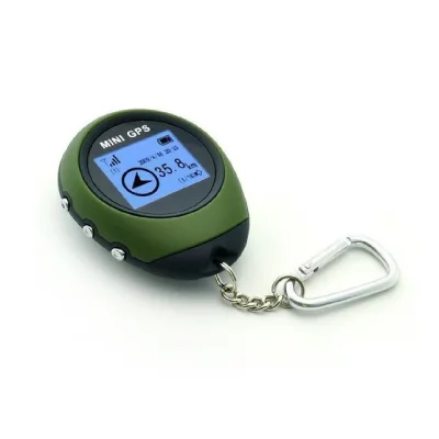 YONIS Porte Cles Mini Traceur GPS Localisation Ecran LCD Altitude 16 Points D'Interets
