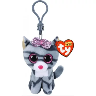 TY Porte-cl&eacute;s  Beanie Boo's Kiki Le chat 7 cm
