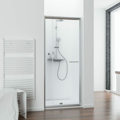 SCHULTE Porte de douche pivotante extens. 69-81 cm chrom&eacute;,  Vita