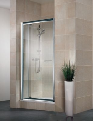 SCHULTE Porte de douche pivotante extens. 79-91 cm chrom&eacute;,  Vita