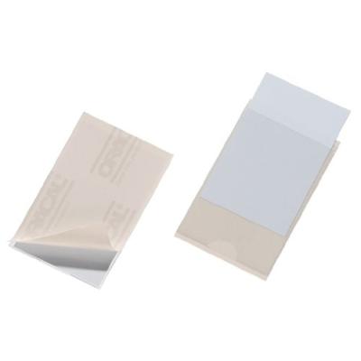 DURABLE Porte-&eacute;tiquette autocollant  PocketFIX - paquet 10 unit&eacute;s