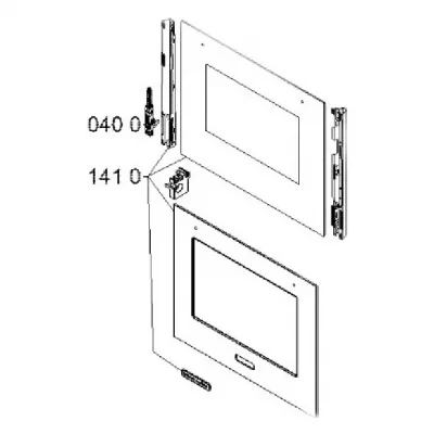 WHIRLPOOL Porte four exterieure rep 1410 pour four  - 481010491920