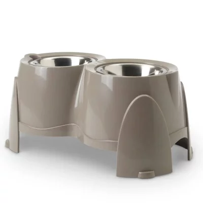 NOBBY PET Porte-gamelles (2x0,85L) Savic Ergo Feeder - d 15,5 cm x h 18,5 cm