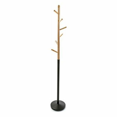 Porte manteau design bois et noir mali