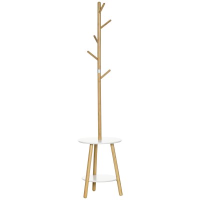 Porte-manteau design scandinave branches 5 pat&egrave;res 2 &eacute;tag&egrave;res