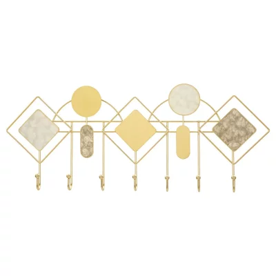 MAURO FERRETTI Porte-manteau mural en m&eacute;tal multicolore, 67 x 4,5 x 27,5 cm