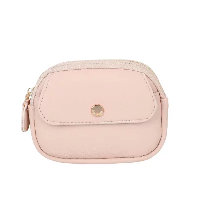 GALLANTRY Porte-monnaie pour Femme Mod&egrave;le Noria Design Epur&eacute; avec Compartiments Rose
