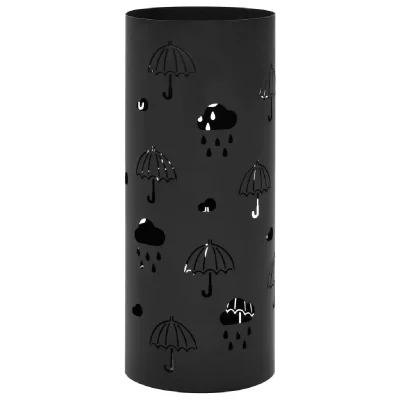 VIDAXL Porte-parapluie Design Parapluies Acier Noir
