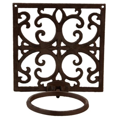 ESSCHERT DESIGN Porte-pot en fonte classique - 19,8 x 16,5 x 20,3 cm - 