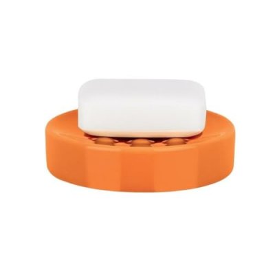 SPIRELLA Porte savon C&eacute;ramique tube Orange - Orange - 