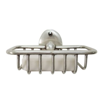 DECOCLICO Porte-savon mural en nickel argent&eacute; Chaumont