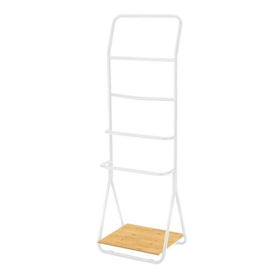 WENKO Porte-serviette &agrave; barres design Verona - L. 51 x H. 156 cm - Blanc