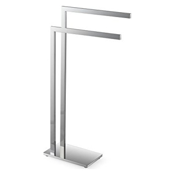 BEMETA Porte serviette double sur pied en chrome BETA 15x80x40cm