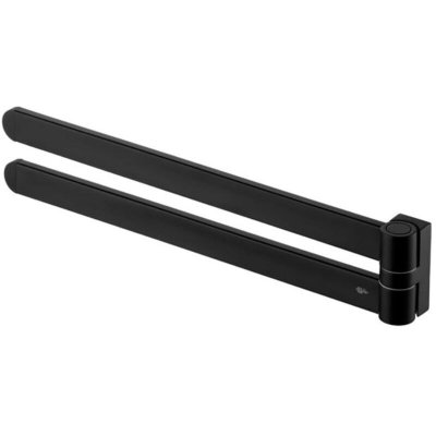 BISK Porte-serviettes finition satin&eacute;e FUTURA NOIR