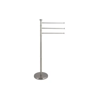 MSV Porte-serviettes sur pieds  - 3 branches - Gris