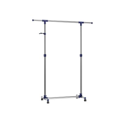 Porte-v&ecirc;tements ajustable de nancy - conduite sur roues - porte-penderie debout - 150 x 44 x 165