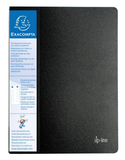 EXACOMPTA Porte Vues  polypropyl&egrave;ne 8/10e 120 Vues Noir