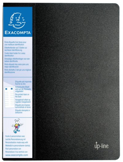 EXACOMPTA Porte Vues  polypropyl&egrave;ne 8/10e 40 Vues Noir
