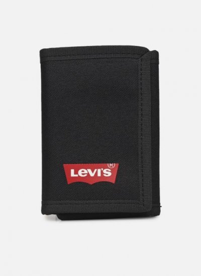 LEVIS Portefeuille Red tab trifold blk -  UNI Noir