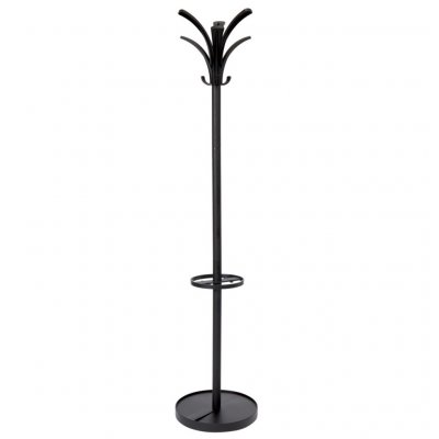 Portemanteau 6 pat&egrave;res Alba Brio - hauteur 177 cm - coloris noir